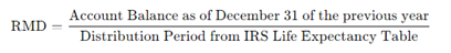 RMD tax forumla 2 
